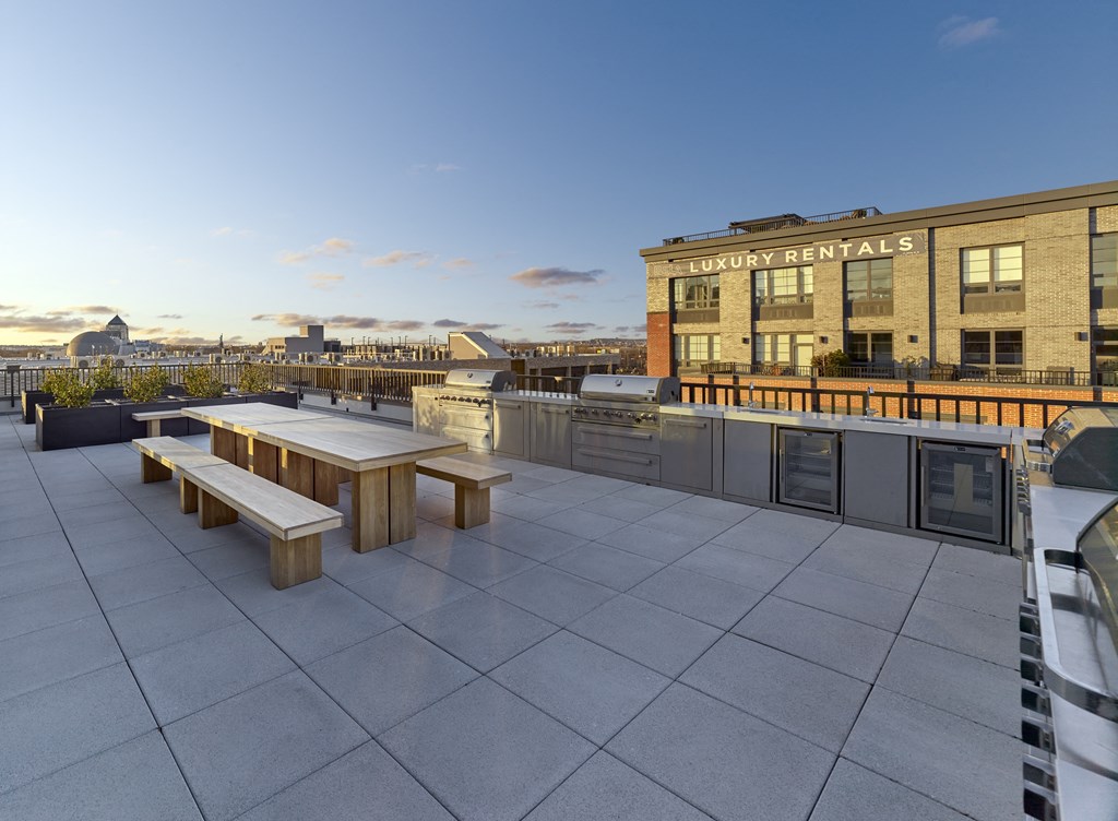 The rooftop grills at Hazel provide a unique and elevated culinary experience, where residents can savor the pleasure of outdoor cooking while enjoying stunning views