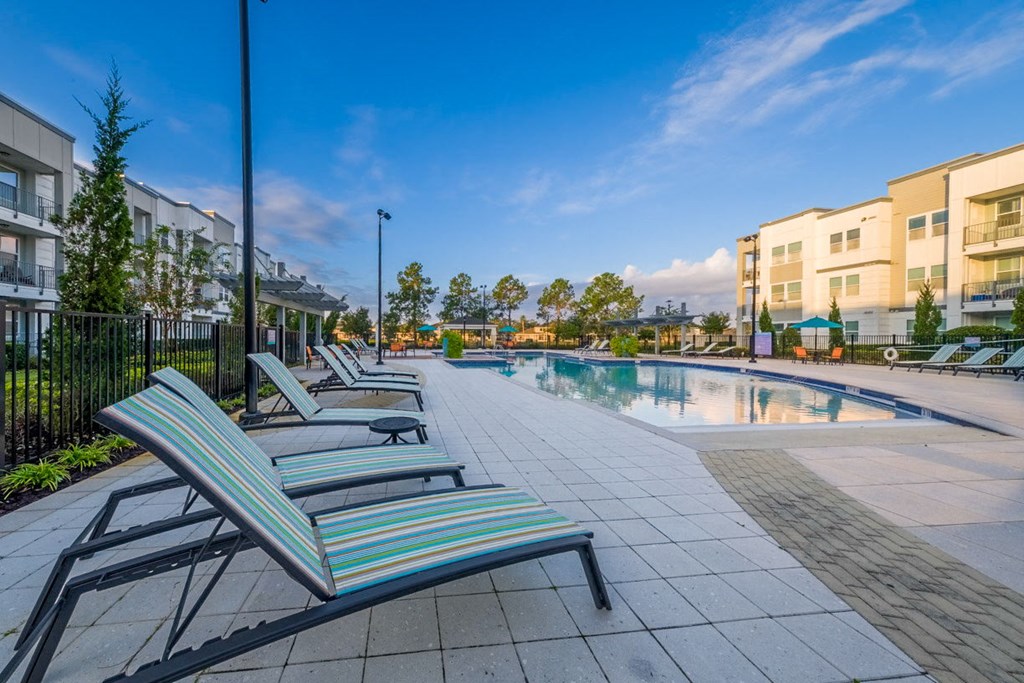Poolside Chairs at Linden on the GreeneWay, Florida