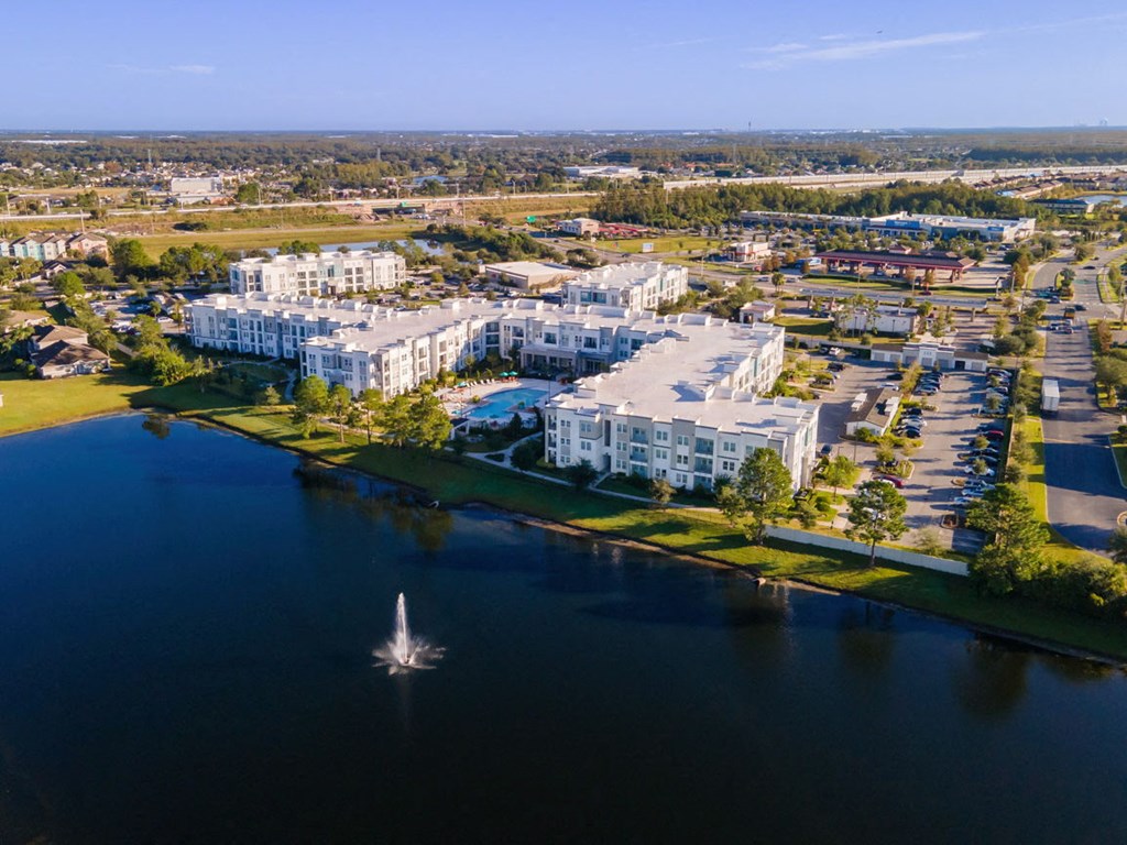 Drone View at Linden on the GreeneWay, Orlando