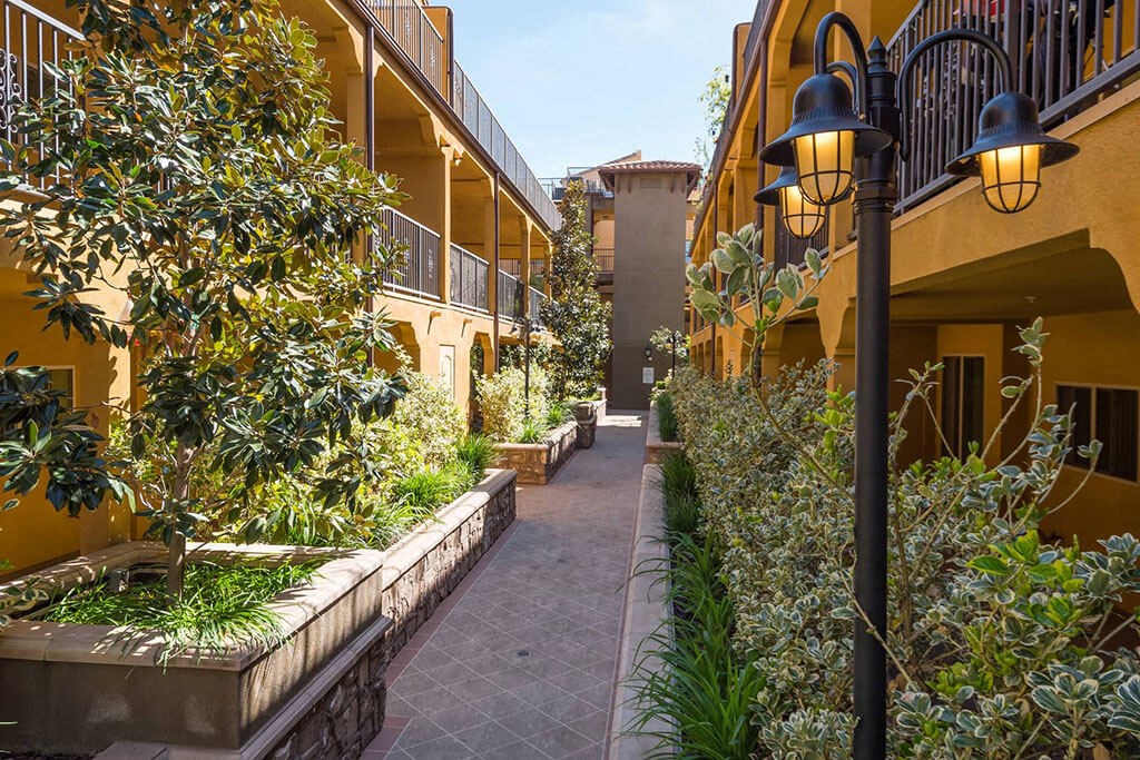 Lush Courtyards at The Verandas, Canoga Park