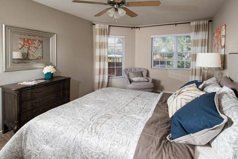 Light filled bedroom at Legends at Rancho Belago 13292 Lasselle Street, 92553