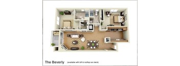 Beverly Floor Plan  at The Verandas, Canoga Park