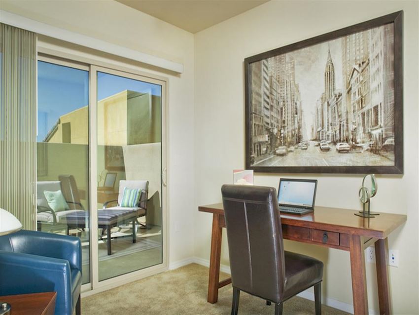 Work Table Along Side Balcony Work Table Along Side Balcony at The Verandas, Canoga Park, California
