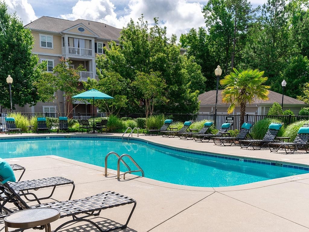 Pool With Sunning Deck at Rose Heights Apartments, Raleigh, 27613