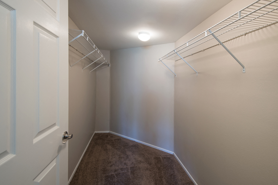 Large walk in closets at Legends at Rancho Belago, California, 92553