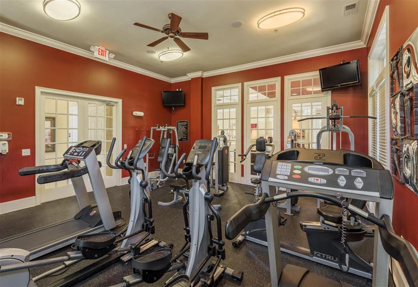 Fitness center FItness center at Rose Heights apartments, 3801 Glen Verde Trail, Raleigh