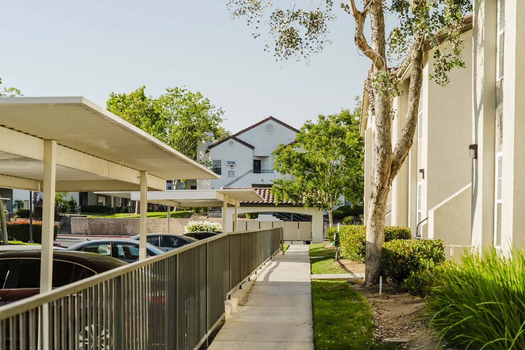 Courtyard Walking Path at Legends at Rancho Belago, California