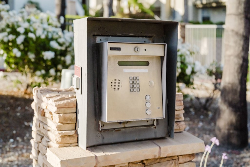 Keypad for secure entry at Legends at Rancho Belago, Moreno Valley, CA