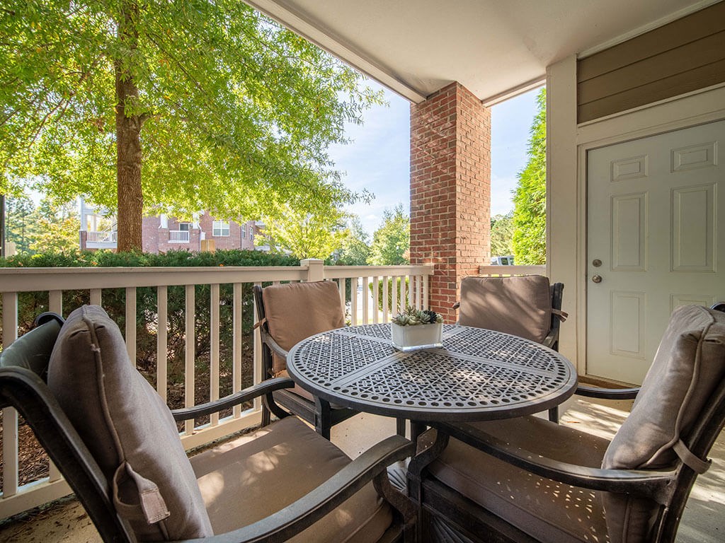Private Patio at Rose Heights Apartments, Raleigh, NC, 27613