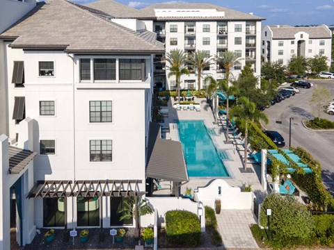 Aerial Pool View at Azul Baldwin Park, Orlando, Florida