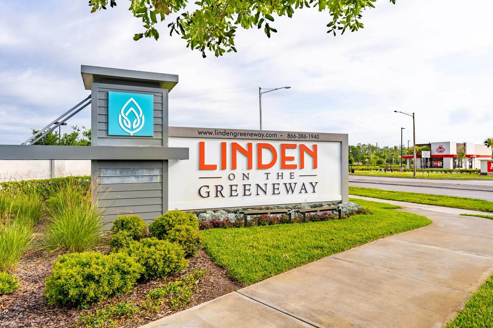 Property Signage at Linden on the GreeneWay, Orlando, Florida