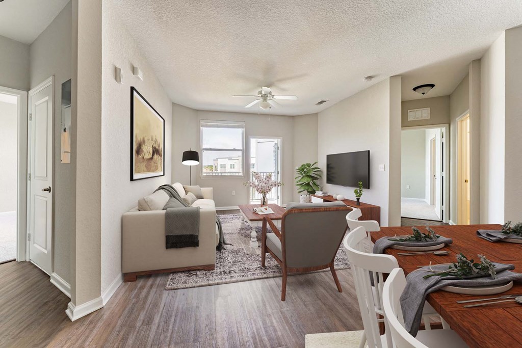 Living Room Interior at Linden on the GreeneWay, Orlando, FL