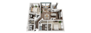 Graham Floor Plan at Linden on the GreeneWay, Florida, 32824