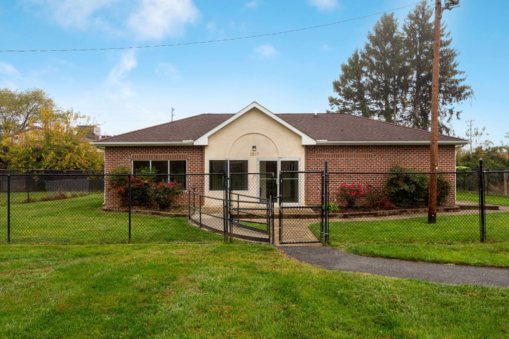 Front of leasing office