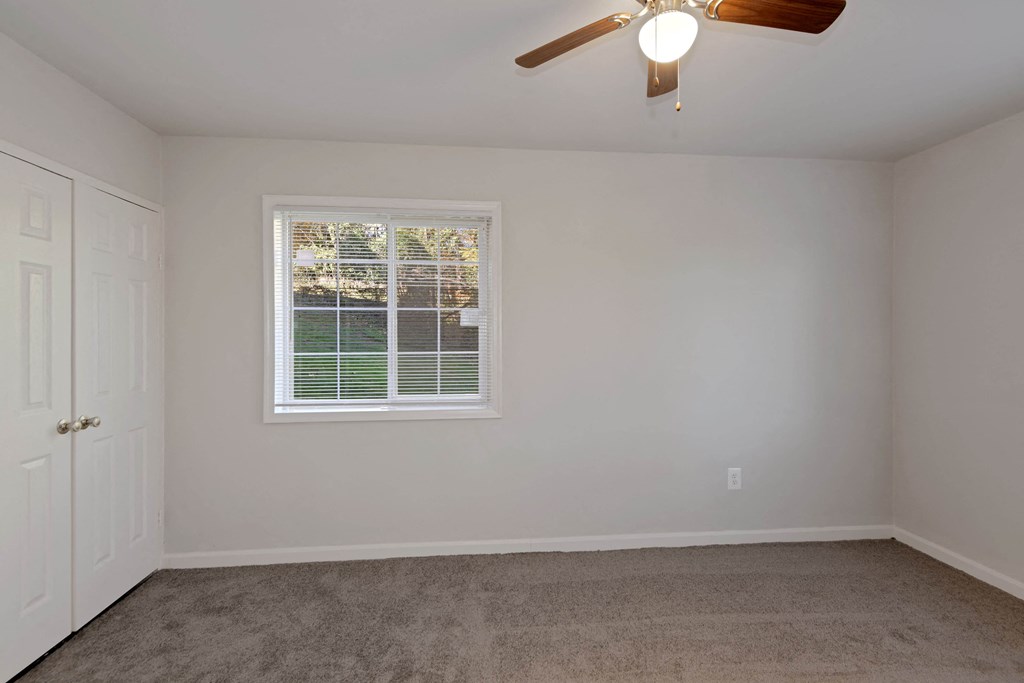 Bedroom with a window