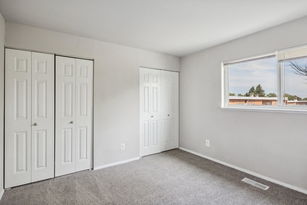 Bedroom with 2 Closets