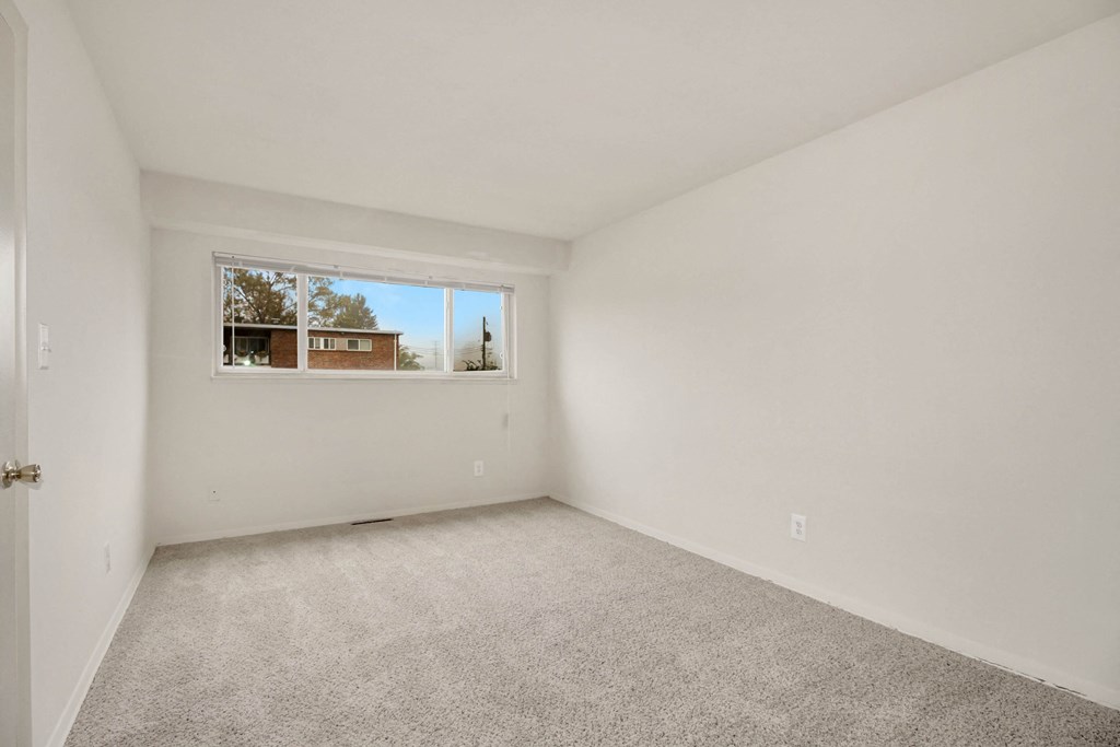 Bedroom with large window