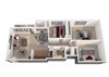 3 Bedroom, 1.5 Bathroom 3D Rendering at Laurel Pines 3 bedroom floor plan 3D rendering