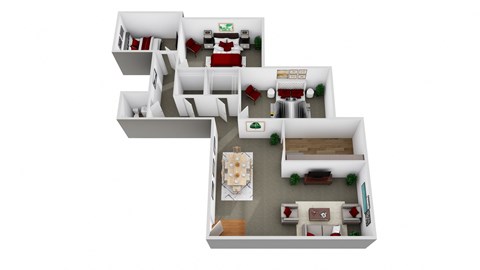 3 Bedroom South Pointe Apartments