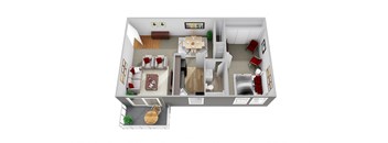 1 Bedroom 1 Bath Apartment Liberty West