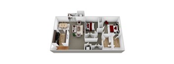 2 Bed 2 Bath Queens Ridge Apartment