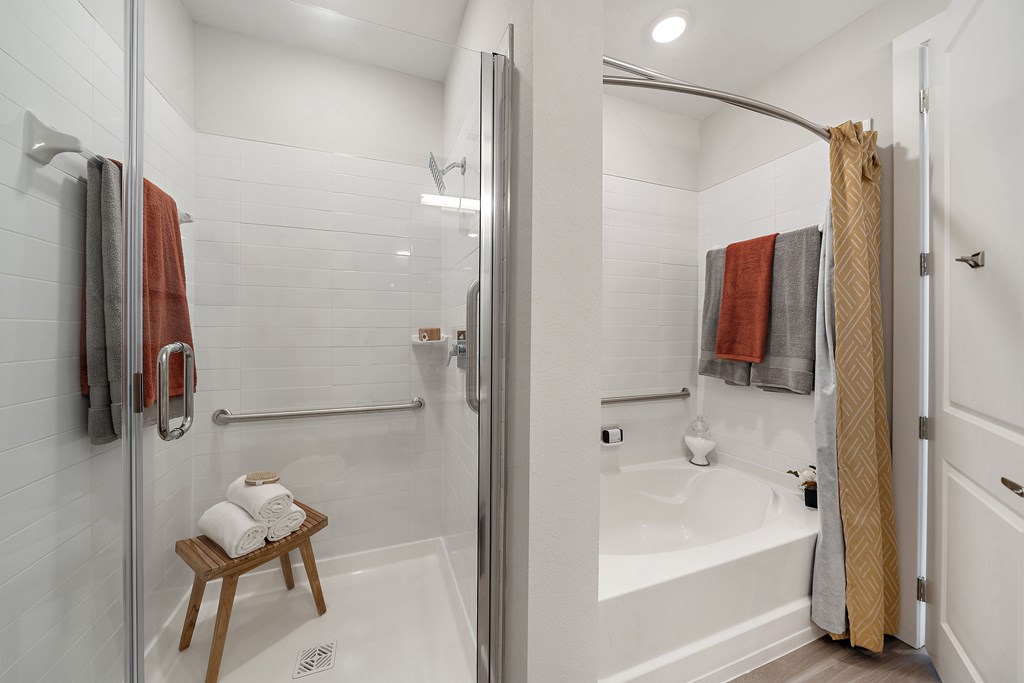 Bathroom With Bathtub at Mira at Palmer Ranch, Sarasota, FL, 34238