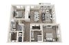 B2b Floor Plan B2b Floor Plan at 26 at City Point Apartments, The Spanos Corporation, North Richland Hills, TX, 76180