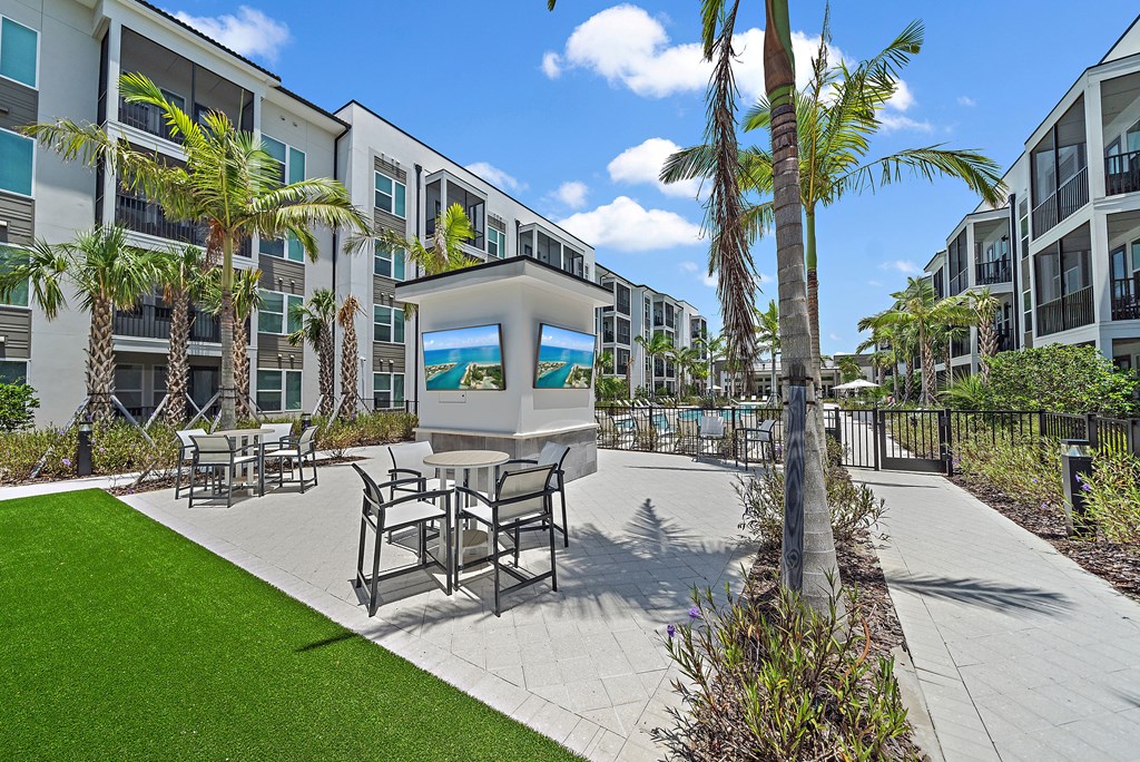 Outdoor Patio at Mira at Palmer Ranch, Sarasota, FL, 34238