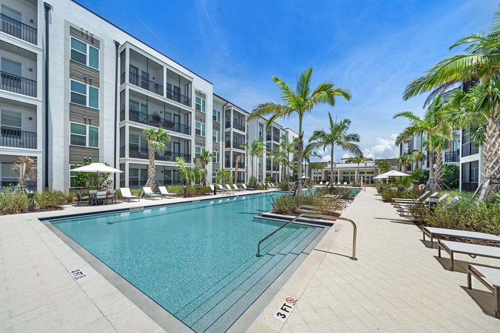 A swimming pool at Mira at Palmer Ranch, Sarasota, FL