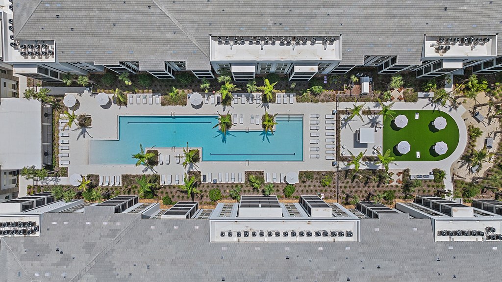 A large swimming pool at Mira at Palmer Ranch, Florida, 34238