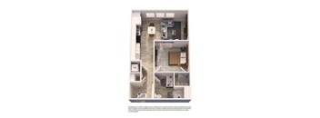 A1 Model Floor Plan at Element 12 Apartments in Henderson, NV