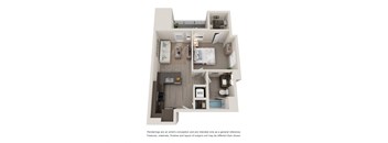 A1 Floor Plan at Anchor 532 Apartments in Vallejo, CA