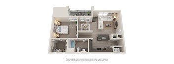 A4 Floor Plan at Anchor 532 Apartments in Vallejo, CA