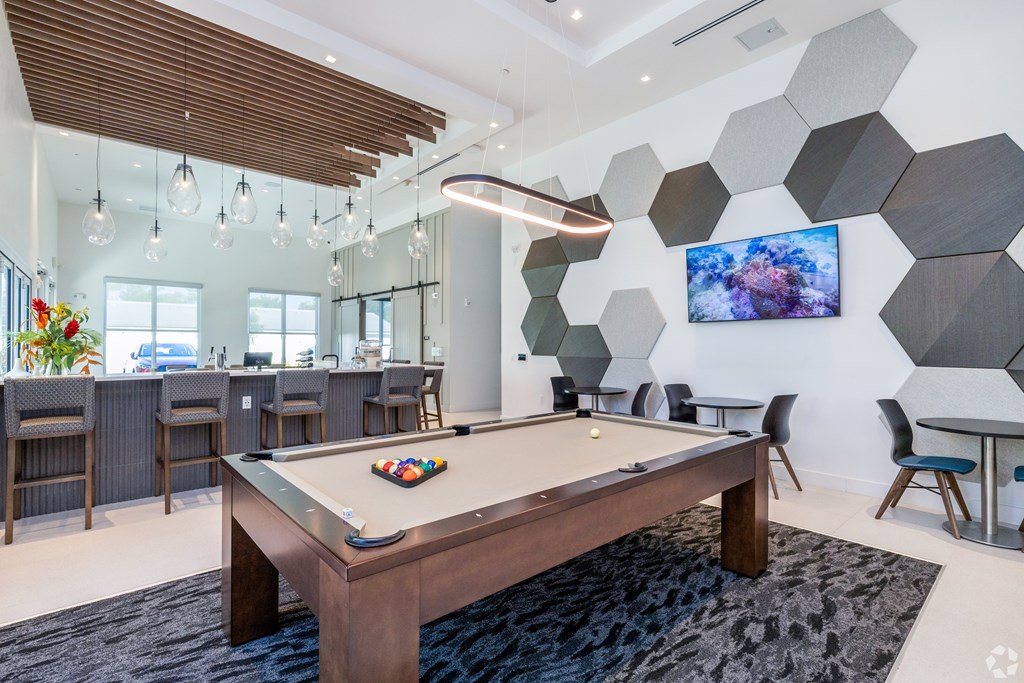Billiards Room at Mira at Palmer Ranch, Sarasota, FL, 34238