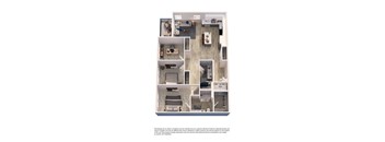 C1 Model Floor Plan at Element 12 Apartments in Henderson, NV