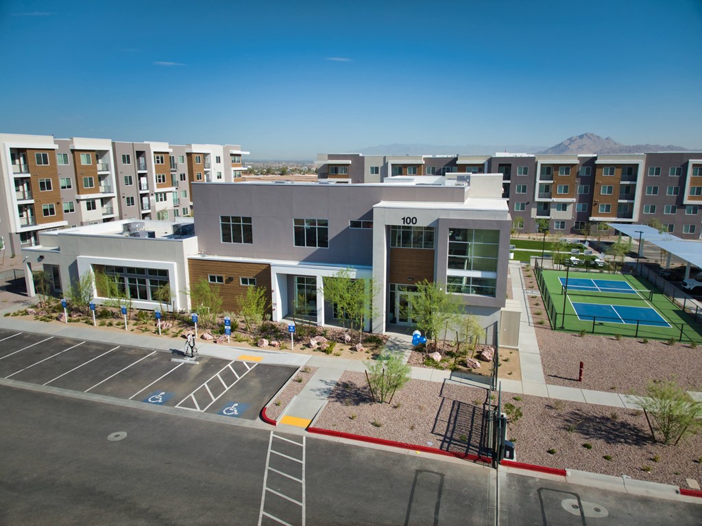 Element 12 exterior view resident  community center and office