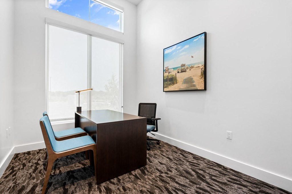 business lounge at Mira