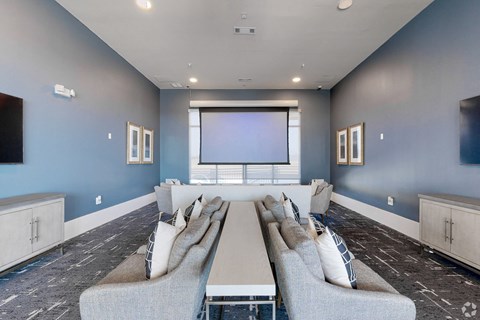 the preserve at gateway living room with couches and a tv