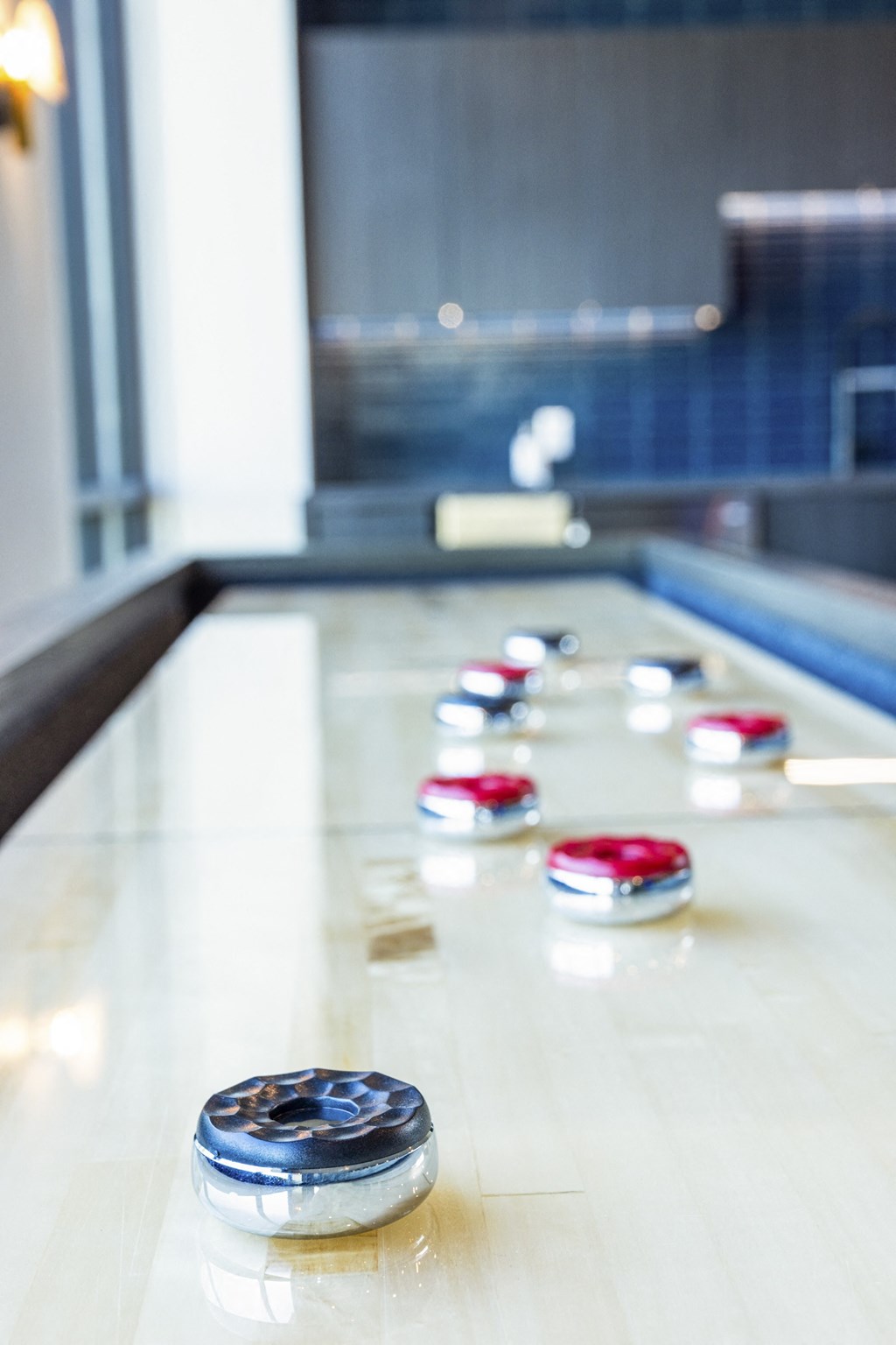 Shuffleboard Game at Zeta Luxury Apartments in Sacramento, CA