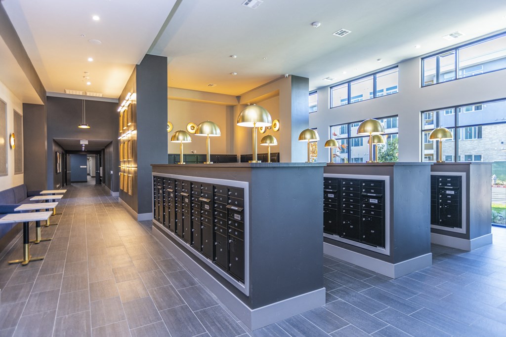 Resident mail gallery at Zeta Luxury Apartments in Sacramento, CA