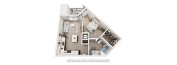 A2 Floor Plan at Amara Luxury Apartments, Sacramento, California