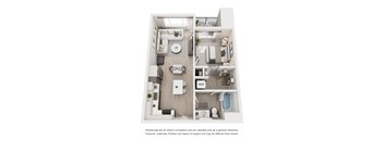 A3 Floor Plan at Amara Luxury Apartments, California, 95834