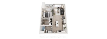 A4 Floor Plan at Amara Luxury Apartments, California