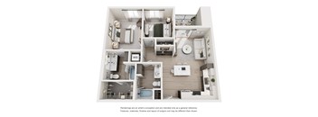 B1 Floor Plan at Amara Luxury Apartments, Sacramento, CA, 95834