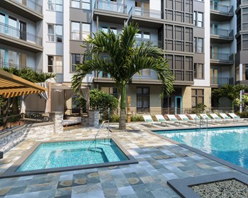 Hot Tub And Swimming Pool Hot Tub And Swimming Pool at Axio at Carillon, Saint Petersburg, Florida - Photo Gallery 3