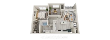 3-D Floor Plan B1 Solasta at Solasta, Sacramento, 95831