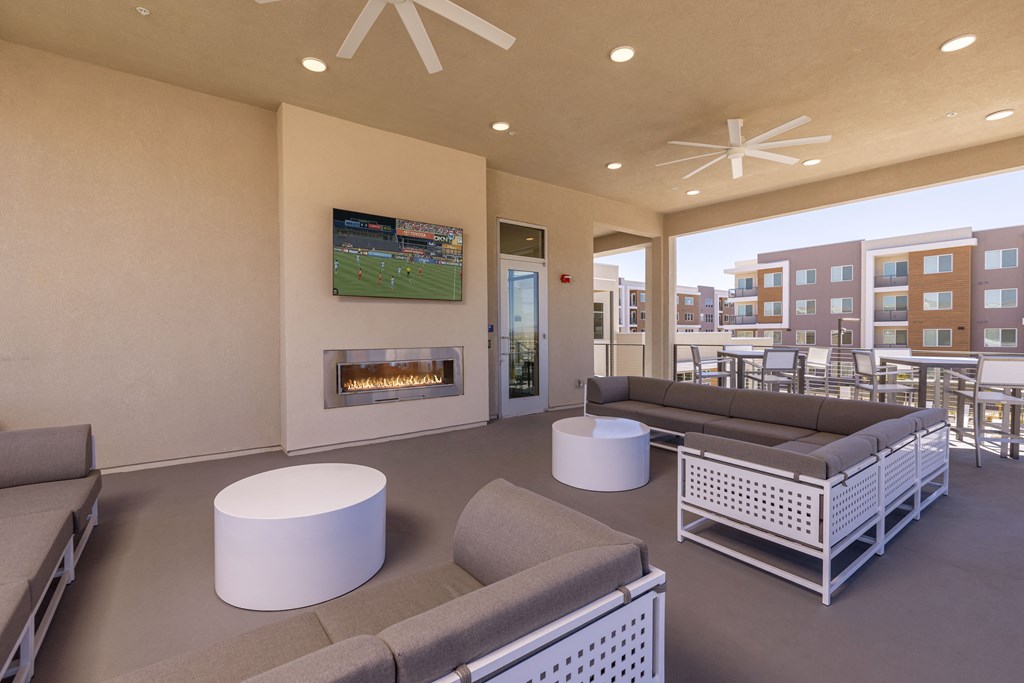 Element 12 outdoor resident lounge