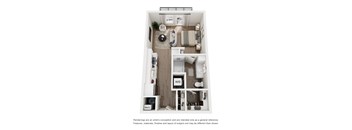 Velo S1 floor plan rendering Studio