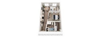 A1 Floorplan at Avela Luxury Apartments, Henderson, NV