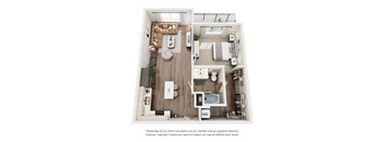 A6 Floorplan at Avela Luxury Apartments, Henderson, NV